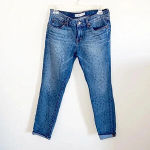 J Brand star print Aoki Slim Crop Skinny Jeans